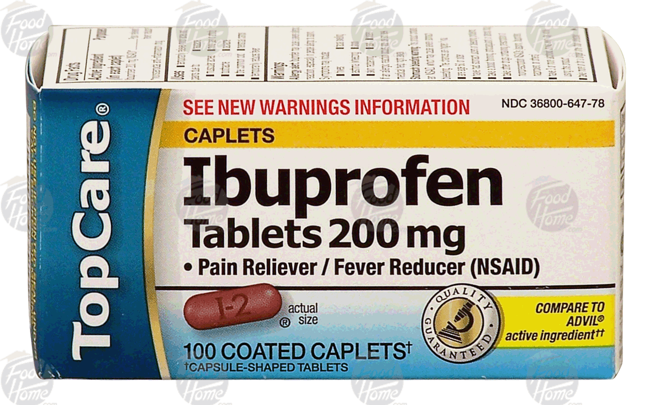 Top Care  pain reliever/fever reducer, ibuprofen tablets 200 mg Full-Size Picture